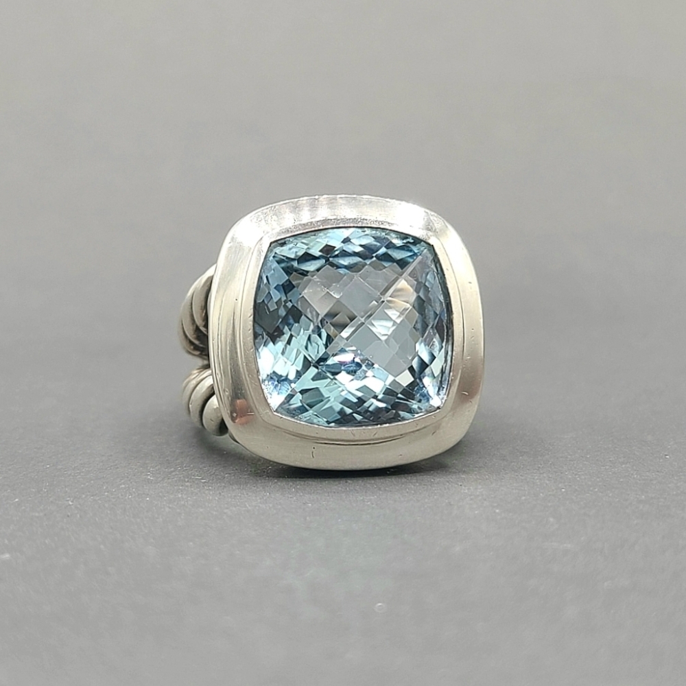 David Yurman Albion 14mm Sky Blue Topaz Ring